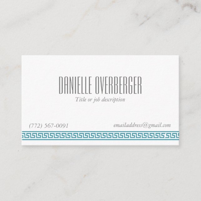 O cartão de visita elegante das mulheres chaves (Frente)