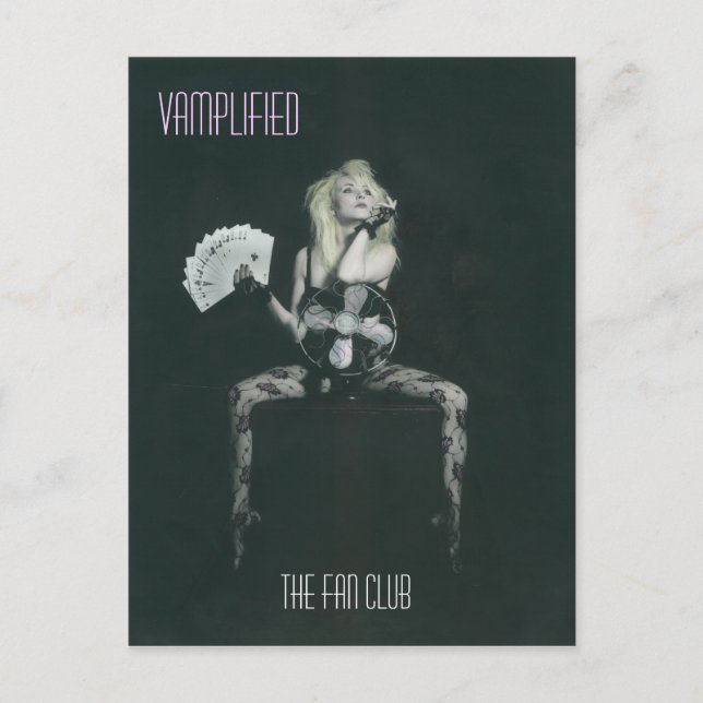 O cartão do clube de fãs… (Frente)