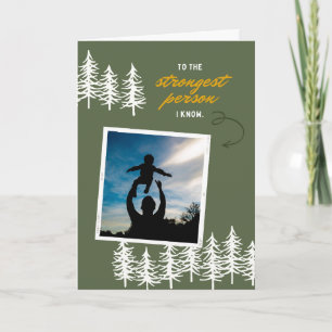 O cartão do Dia do Pai da pessoa mais forte que eu