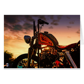 O cartão do por do sol do interruptor inversor