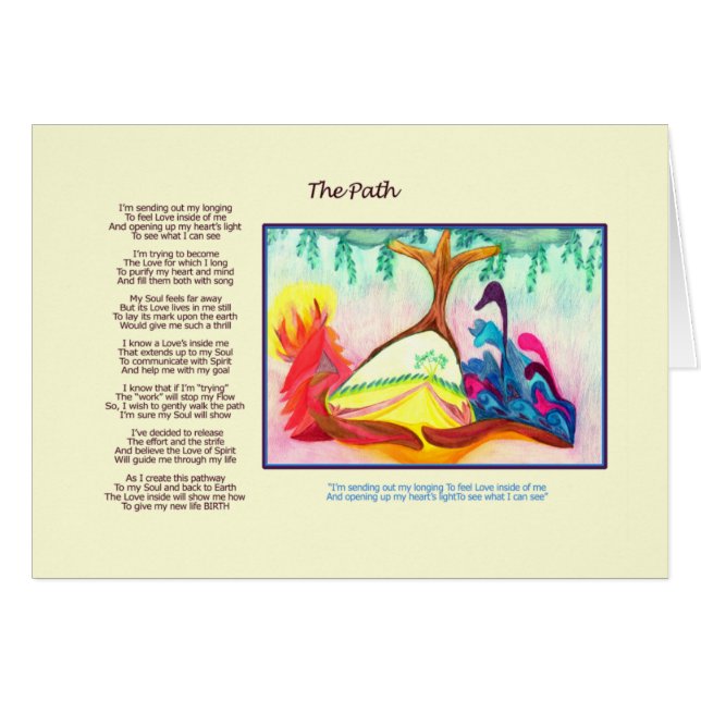 O cartão do trajeto (Frente Horizontal)