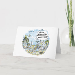 O cartão dos desenhos animados do tentáculo