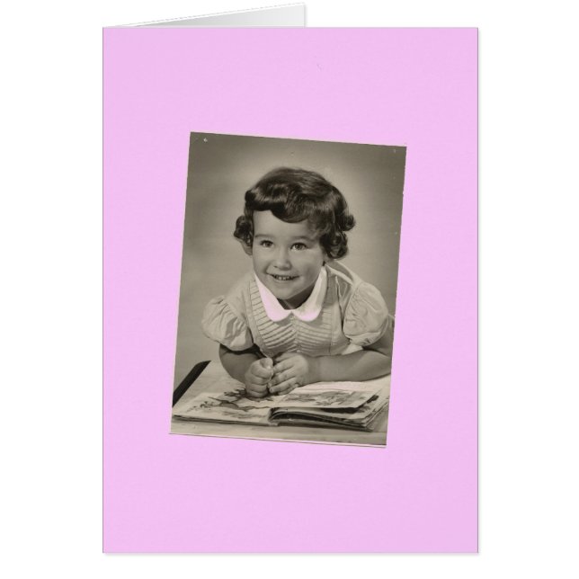 O cartão grande da menina (Frente)