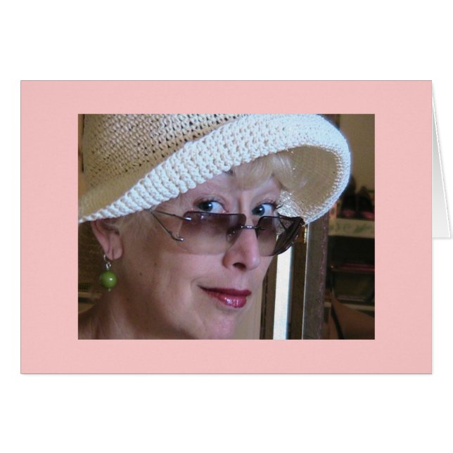 O cartão grande da menina (Frente Horizontal)