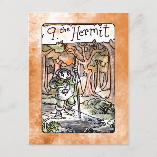 O Cartão Hermit Tarot (Frente)