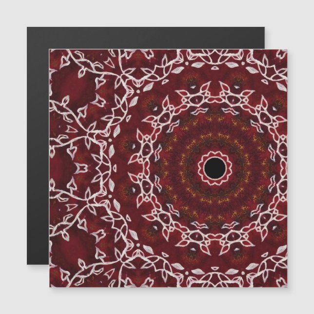 O Cartão Magnético do Labirinto Escarlate (Frente/Verso)