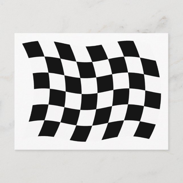 O cartão postal da bandeira xadrez (Frente)