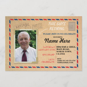 O cartão postal da foto da aposentadoria