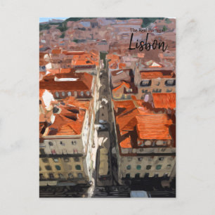 O cartão postal da Viagens vintage Portugal Real -