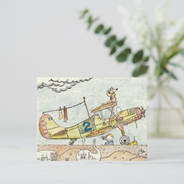 O Cartão Postal do Aviador (Em pé/Frente)