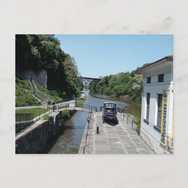 O cartão postal do Canal de Erie (Frente)