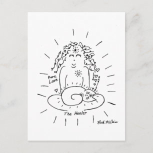 O cartão postal do gato curandeiro