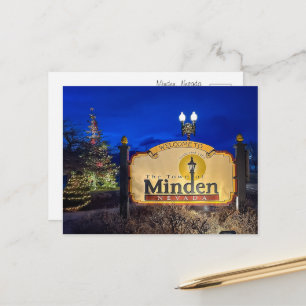 O Cartão Postal do Sinal de Boas-Vindas para Minde
