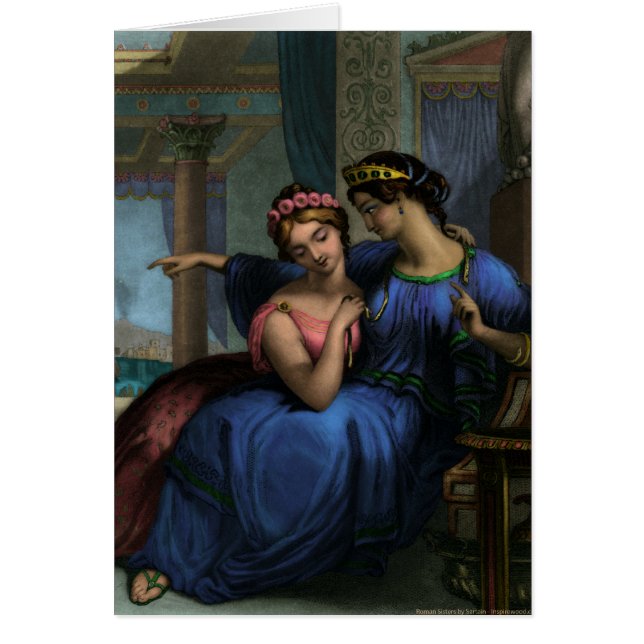 O cartão romano das irmãs (Frente)