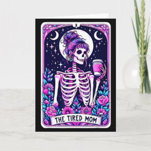 O Cartão Tarot da Mamãe Cansada Esqueleto Mamãe Ha
