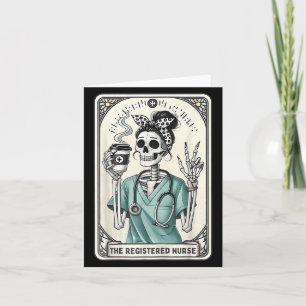 O Cartão Tarot de Enfermeira Registrada Esqueleto