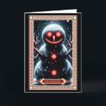 O Cartão Tarot de Snowman<br><div class="desc">Tarô de Natal Fantástico Escuro: O Cartão Tarot de Snowman. Diversão,  designs de encontro escuros. Encontre o perfeito para todos que você conhece!</div>