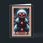 O Cartão Tarot de Snowman<br><div class="desc">Tarô de Natal Fantástico Escuro: O Cartão Tarot de Snowman. Diversão,  designs de encontro escuros. Encontre o perfeito para todos que você conhece!</div>
