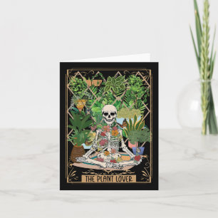 O Cartão Tarot do Amante de Plantas Esqueleto Temp