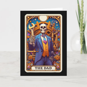 O cartão tarot do Pai Esqueleto Dia dos Pais Daddy