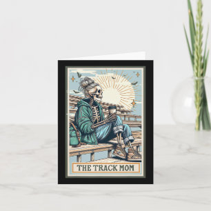 O Cartão Tarot Esqueleto da Mãe do Treino Corrida 