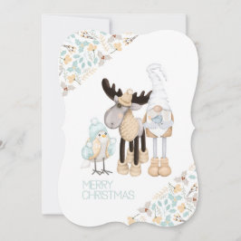 O cartão Xmas inspirado na escandinávia. Hygge Edi