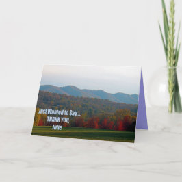 O Cartões de agradecimentos da Julie