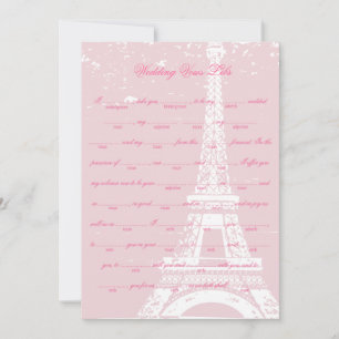 O Casamento da Torre Eiffel Rosa Vows Libs Game