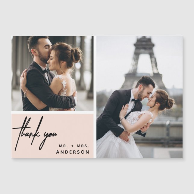 O Casamento De Colagem De Fotos Moderno É Rosa Mui (Frente)