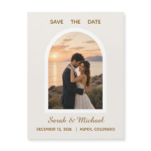 O Casamento de Foto Arco Moderno Save the Date
