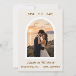 O Casamento de Foto Arco Moderno Save the Date