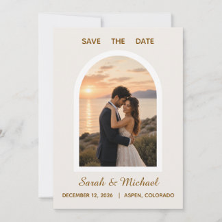 O Casamento de Foto Arco Moderno Save the Date