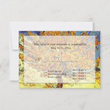 O casamento de verão, outono RSVP da amoreira
