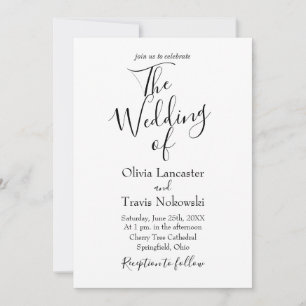 O Casamento Do Convite De Casamento Personalizável