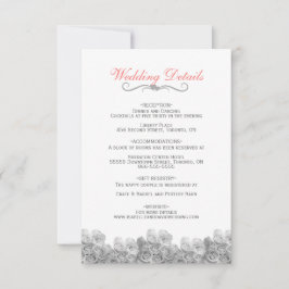 O CASAMENTO elegante DETALHA O CARTÃO do CERCO com