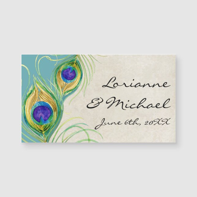 O casamento favorece o aqua das penas do pavão da (Frente)