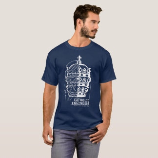 O católico projeta o t-shirt dos homens do