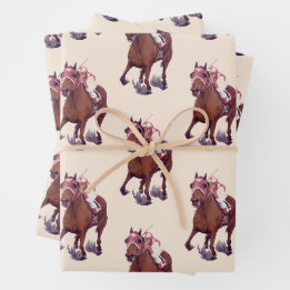 O Cavalo de Corrida Cruzada Ganha