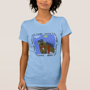 O cavalo diz o camiseta e os presentes do Neigh