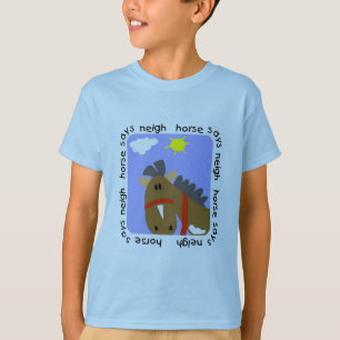 O cavalo diz o camiseta e os presentes do Neigh