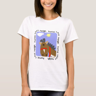 O cavalo diz o camiseta e os presentes do Neigh