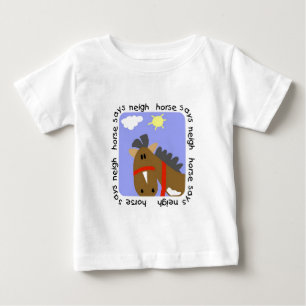 O cavalo diz o camiseta e os presentes do Neigh