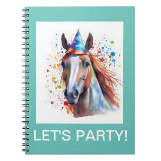 O cavalo do Partido do vamos ama o caderno espiral