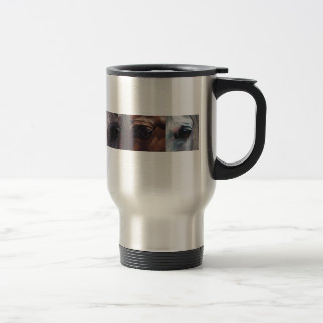 O cavalo Eyes - Windows à caneca de viagem da alma (Direita)