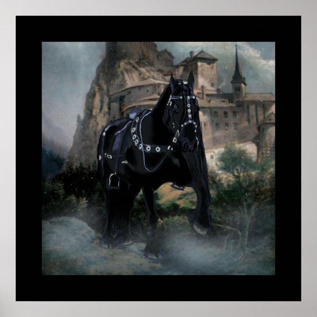 O Cavalo Medieval - Poster (Frente)