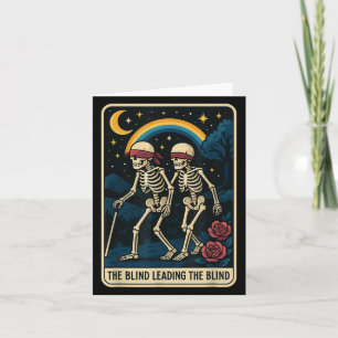 O Cego Liderando O Cego Cartão Tarot Engraçado Esq