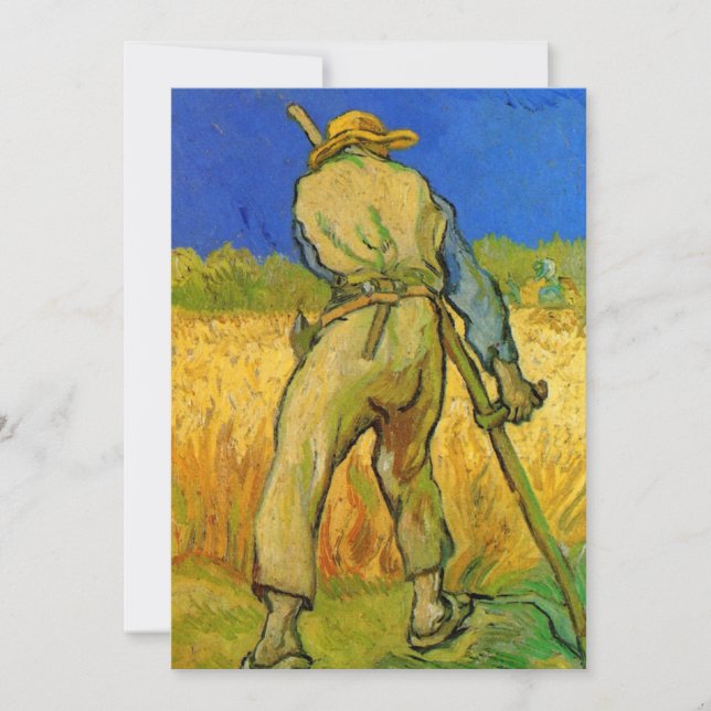 O Ceifeiro (após Millet) por Vincent van Gogh (Frente)