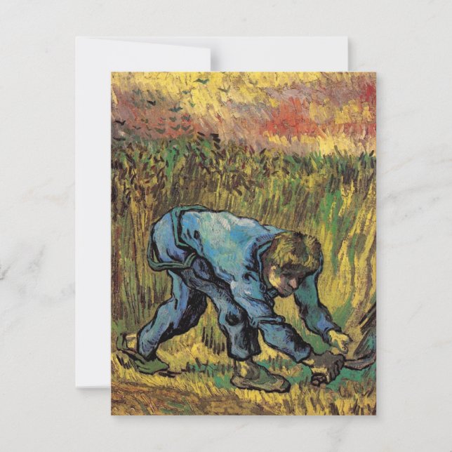 O Ceifeiro com Foice por Vincent van Gogh (Frente)