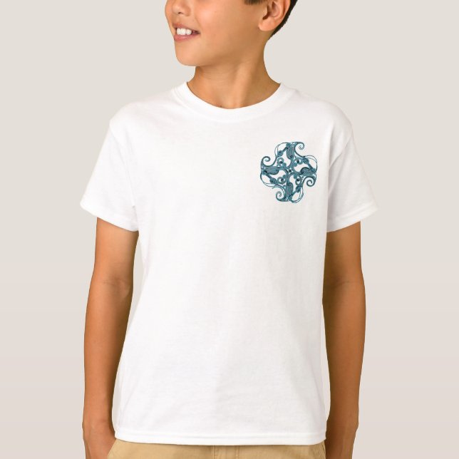 O céltico Knotwork caçoa camisetas - guindaste (Frente)