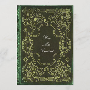 O céltico modela convites do casamento